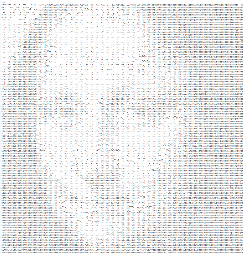 Mona Lisa ASCII Rendering