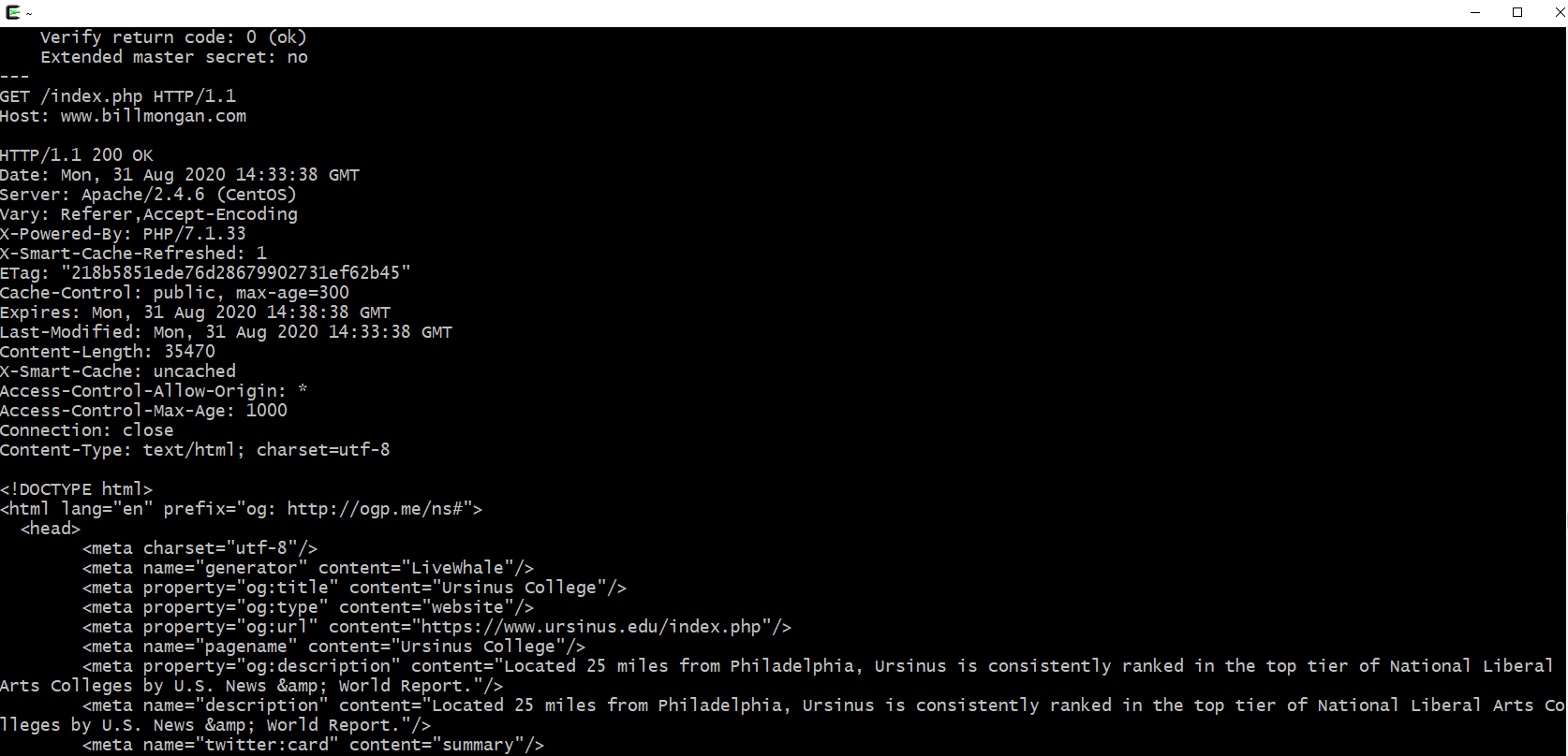 HTTP Request with Telnet
