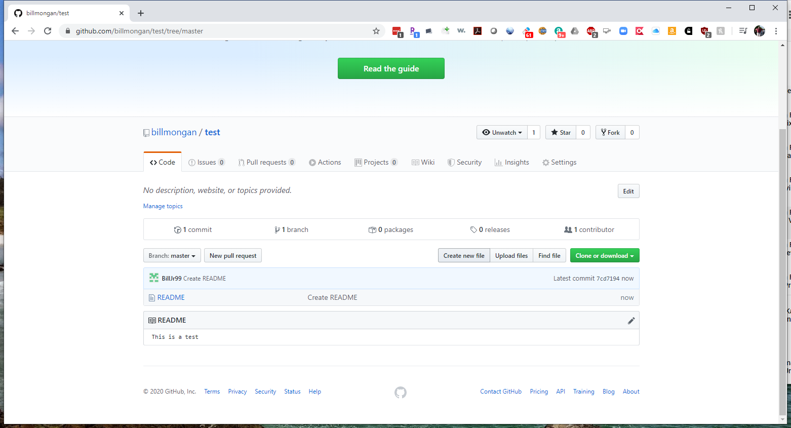 Create a File on a GitHub Repository through the Web Interface